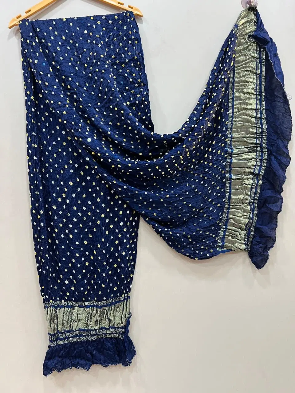 Blue Bandhani Printed Dupatta
