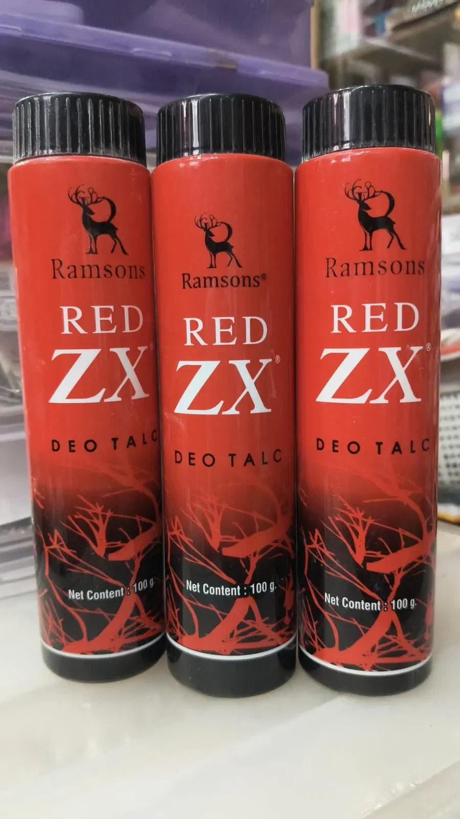 Ramsons Red ZX Deo Talc 100g