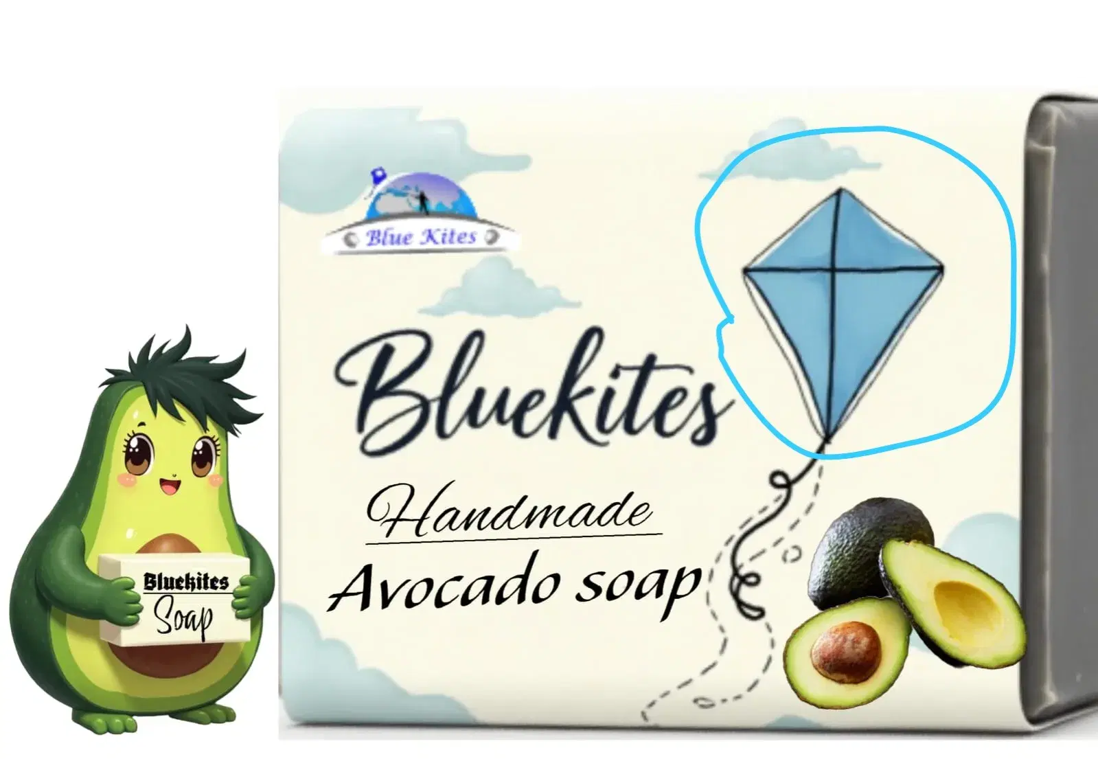 Bluekites Avocado Soap pack of 3