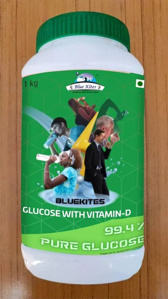 BLUEKITES Glucose Energy Boost With Vitamin D, Healthy Drink (1kg, Pack Of 2)