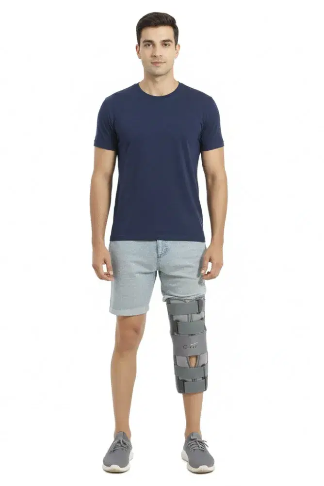 Adjustable Knee Immobilizer Leg Brace Support,L-22 Inches