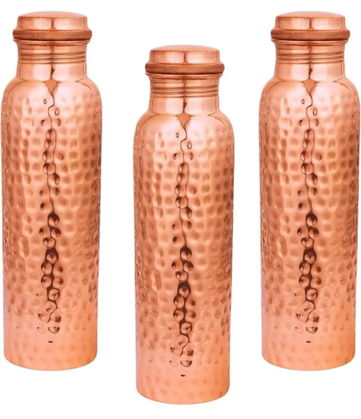 Hammered Pure Copper Water Bottle