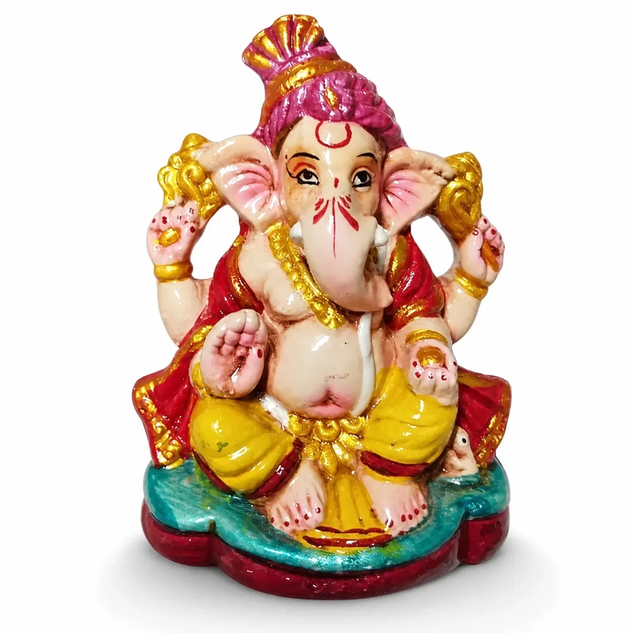 Ganesh Idoll Clay/Ganesh Sculpture Idol/Kan Drishti Ganapathy/Vinayakar clay  Idols/Ganesh Ji/Vinayakar Peruman/Lord Ganesha/Pillayar