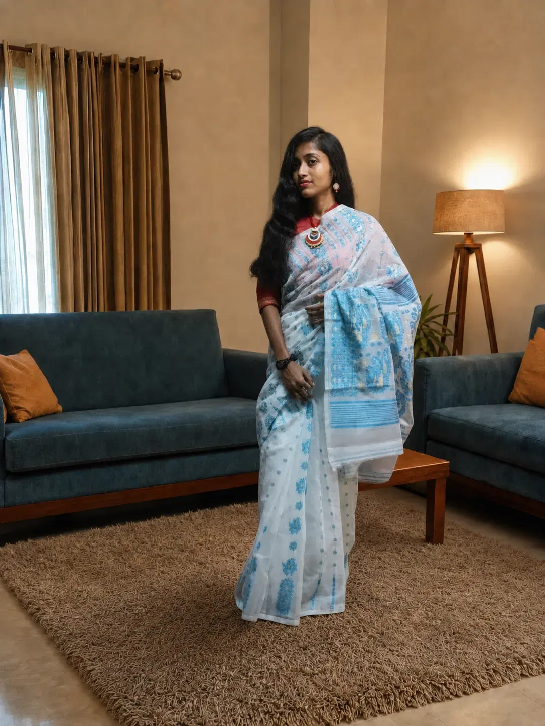 SIMONART TEXTILES JAMDANI SAREE