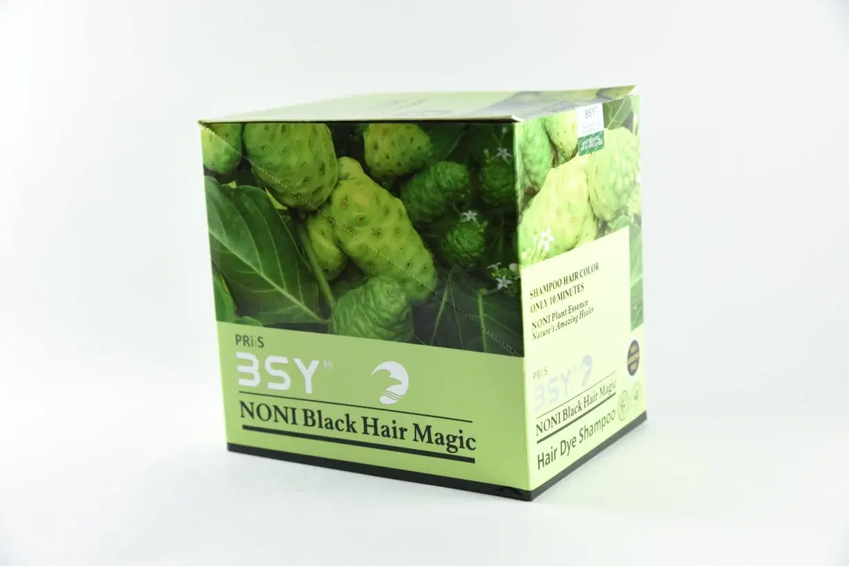 BSY Noni Black Hair Magic Hair Dye Shampoo 20ml X 20 sachets