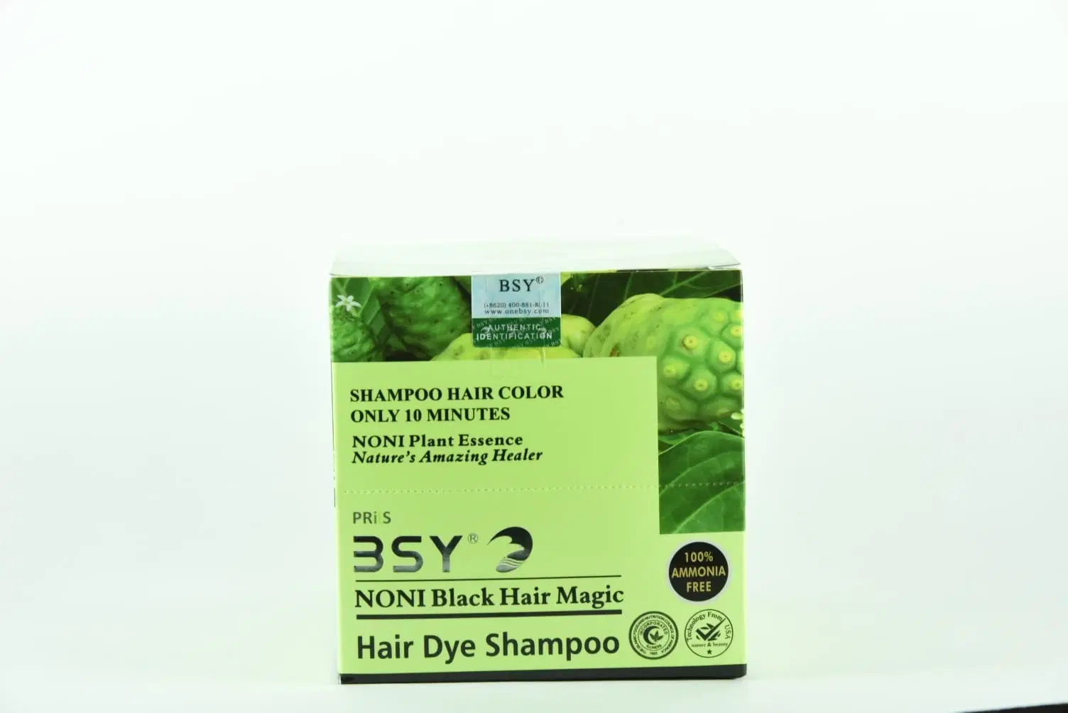 BSY Noni Black Hair Magic Hair Dye Shampoo 12ml X 20 sachets