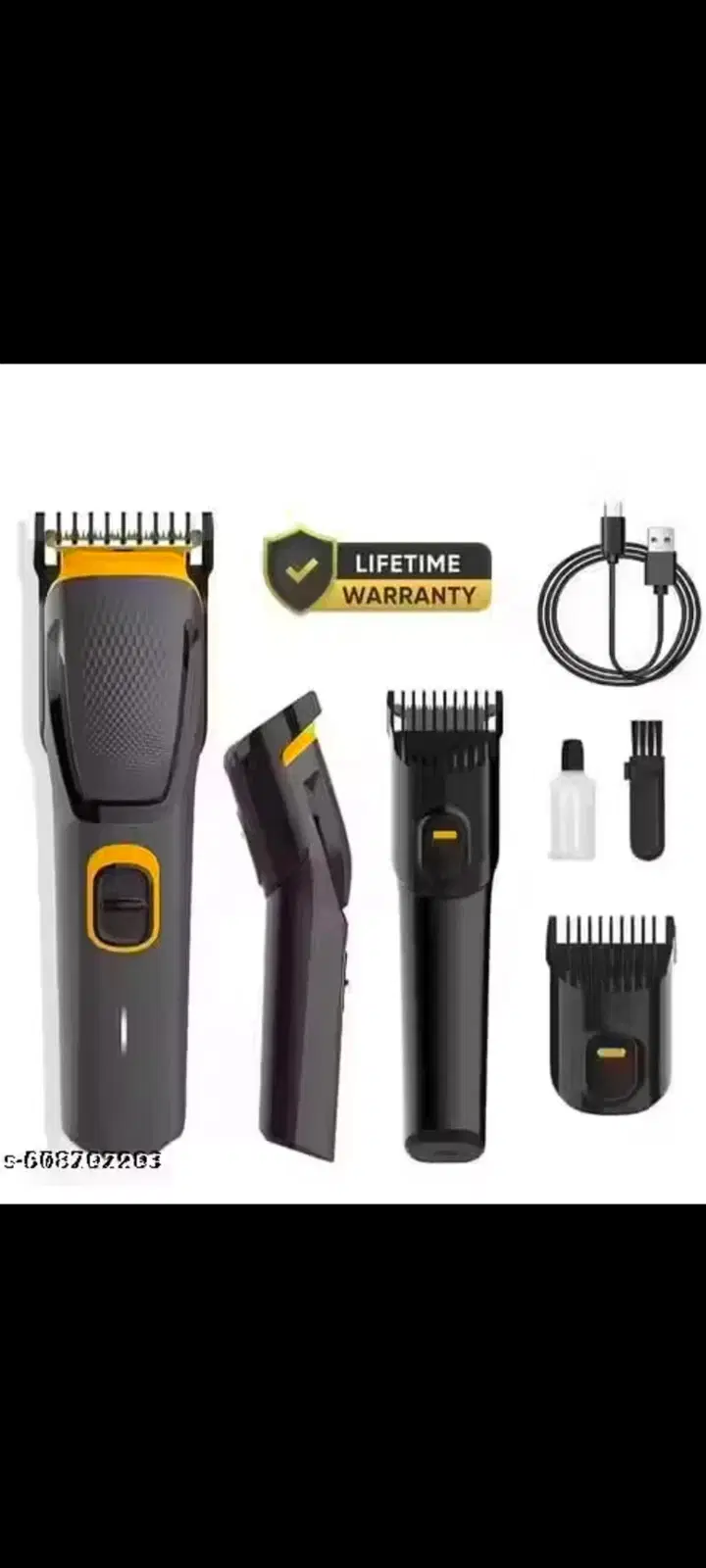 Cordless Rechargeable Hair Trimmer for Men with USB Charging Cable