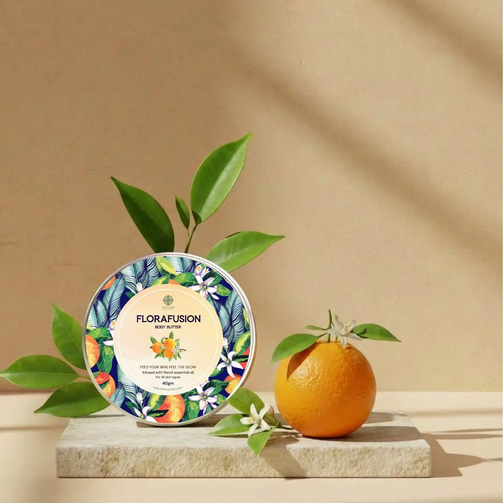 Satliva Florafusion Body Butter with Neroli Essential Oil - 100g