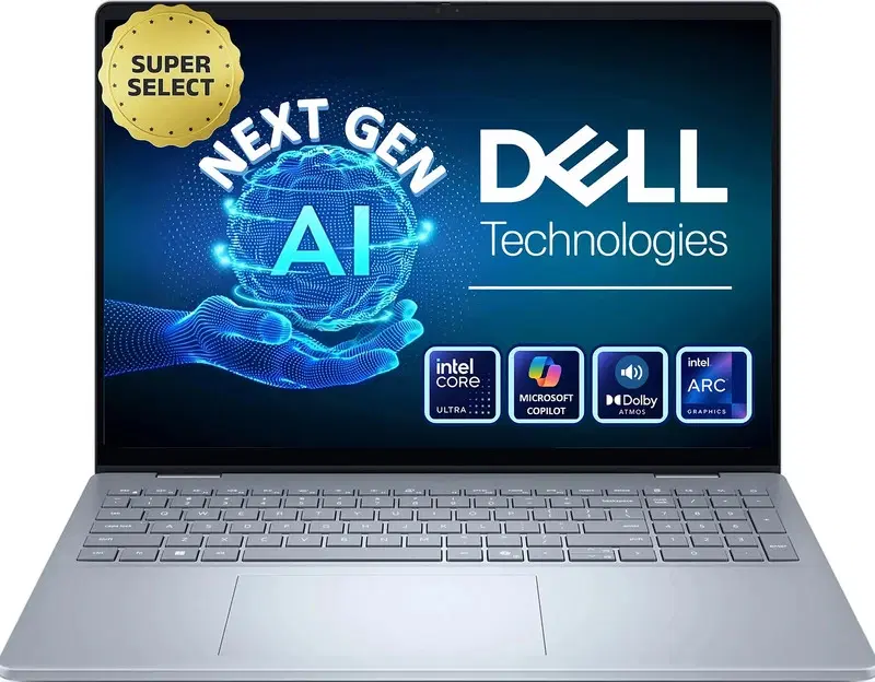 Dell 16 (16250) Thin & Light Business Laptop, 16-inch FHD+ 16:10 Display (300 Nits), Intel Core 5 120U 10-Core Processor, 16GB DDR5, 512GB SSD, Fingerprint Reader, Win 11, MS Office 2024, Silver, Laptop Backpack Include