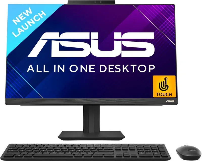 ASUS All-in-One Desktop PC A5402WVAT-BA007WS, 23.8-inch FHD Touch Display, Intel Core i5 13th Gen i5-1340P, 16GB RAM, 512GB SSD, Ergonomic Height-Adjustable Stand, Windows 11 Home, Premium Wireless Keyboard and Mouse Included