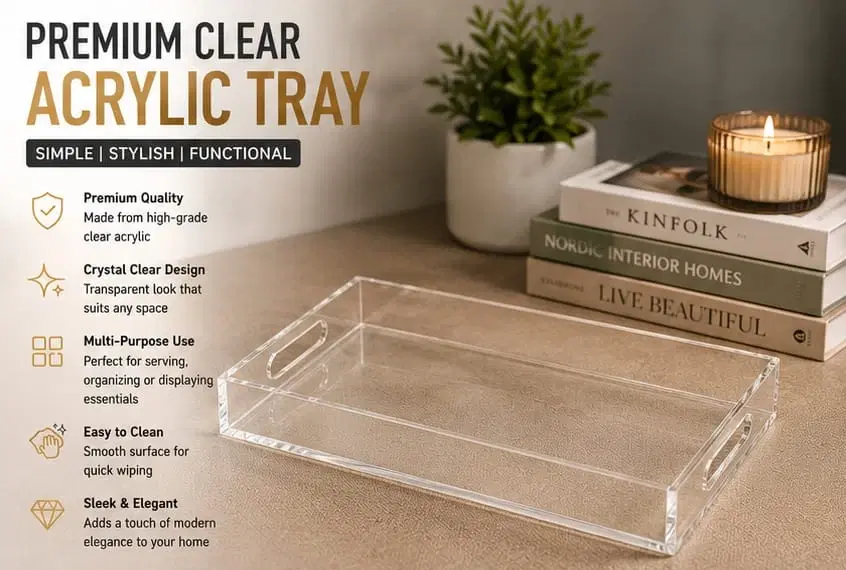 Premium Clear Acrylic Tray