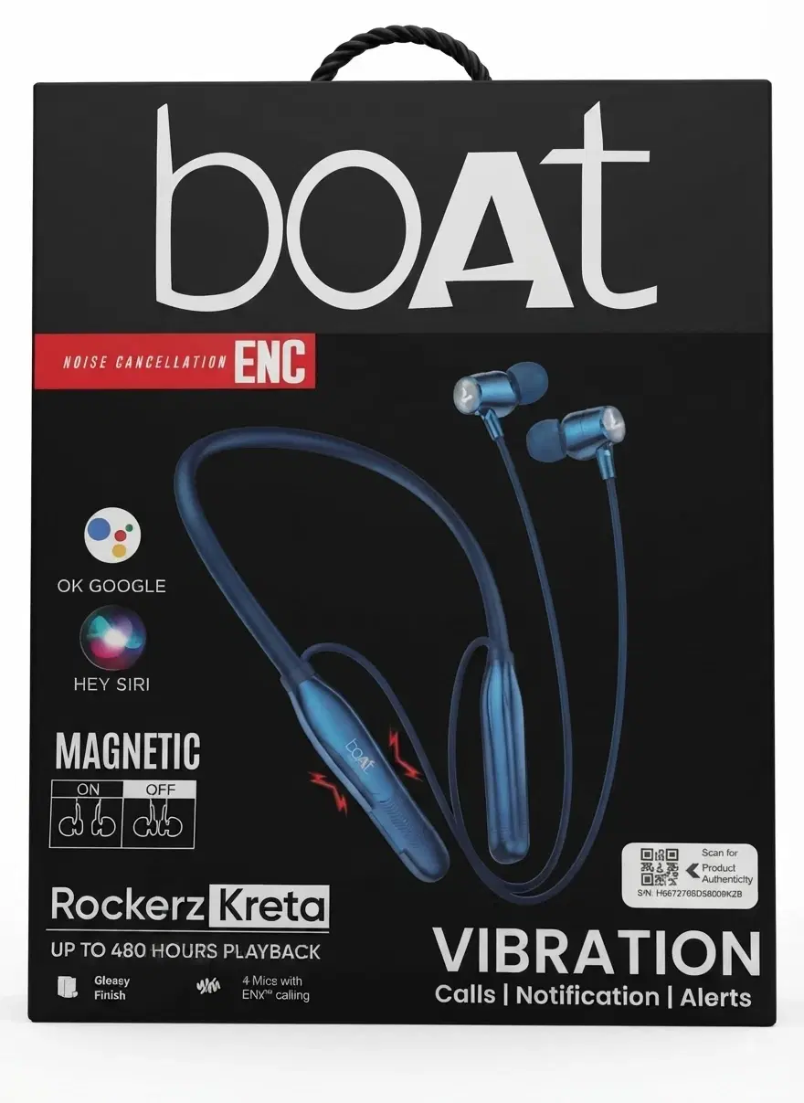 boAt Rockerz Kreta ENC Wireless Neckband Earphones