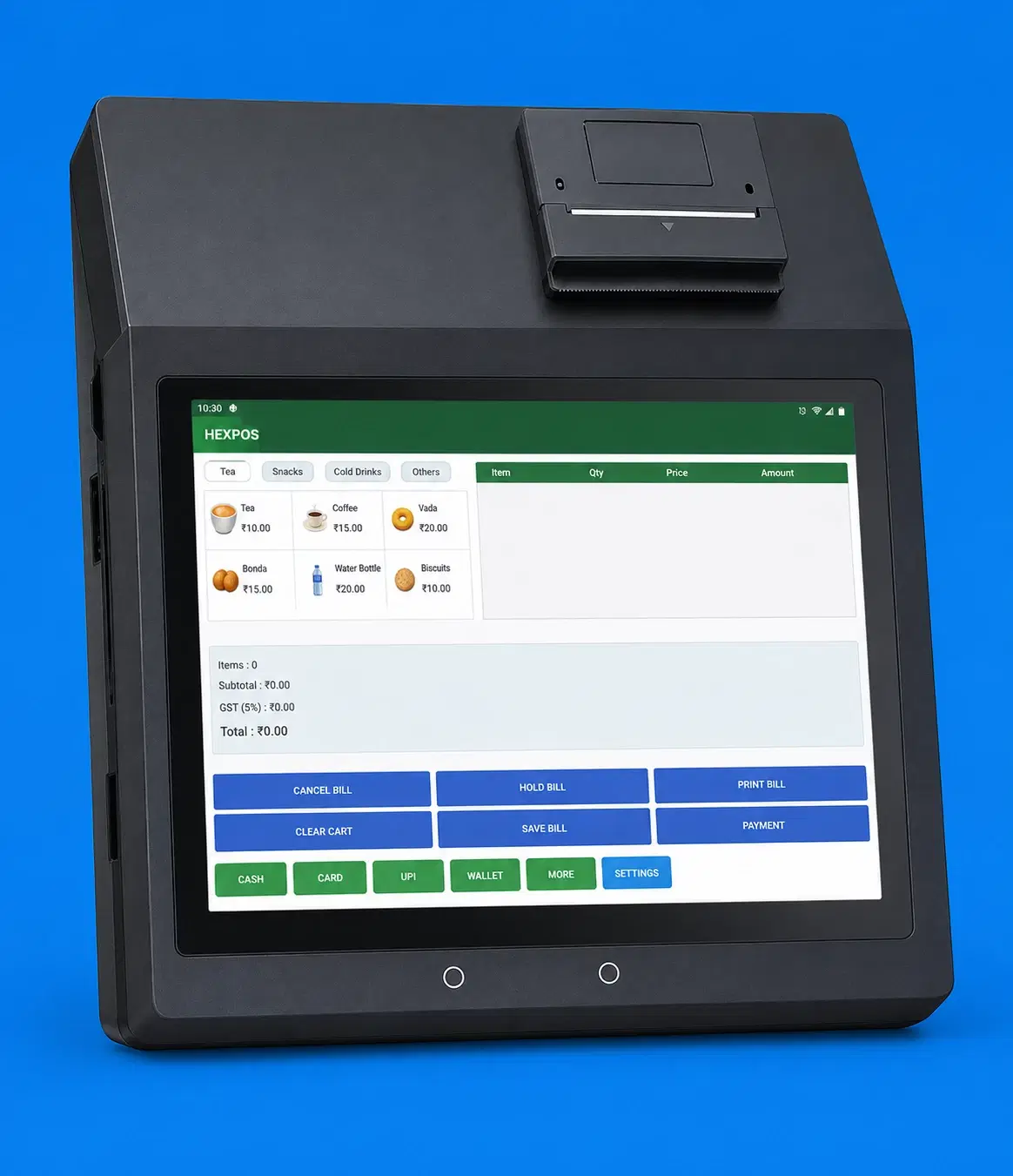 ANDROID POS Billing Machine