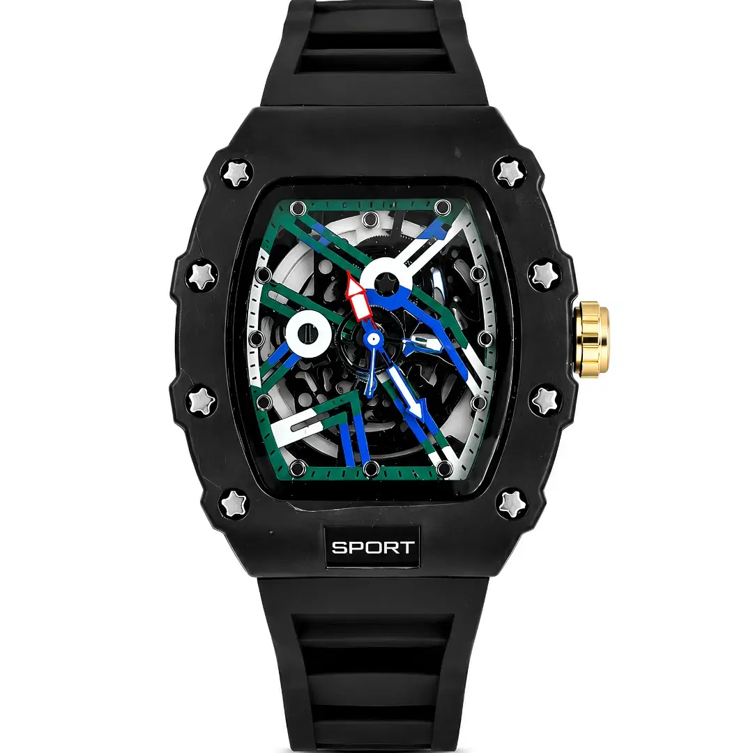 Xenton black sport analog wrist watch product detail image