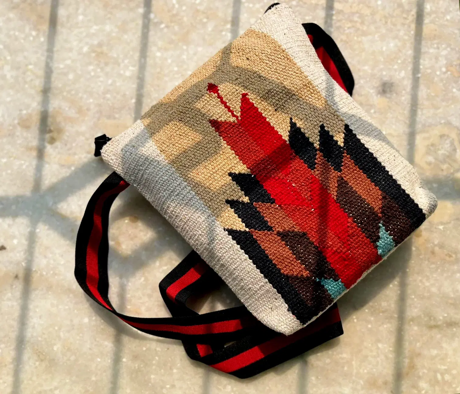 Craftinence Nomad Wanderlust - Temple Satchel & Handwoven Geometric Shoulder Sling Bag