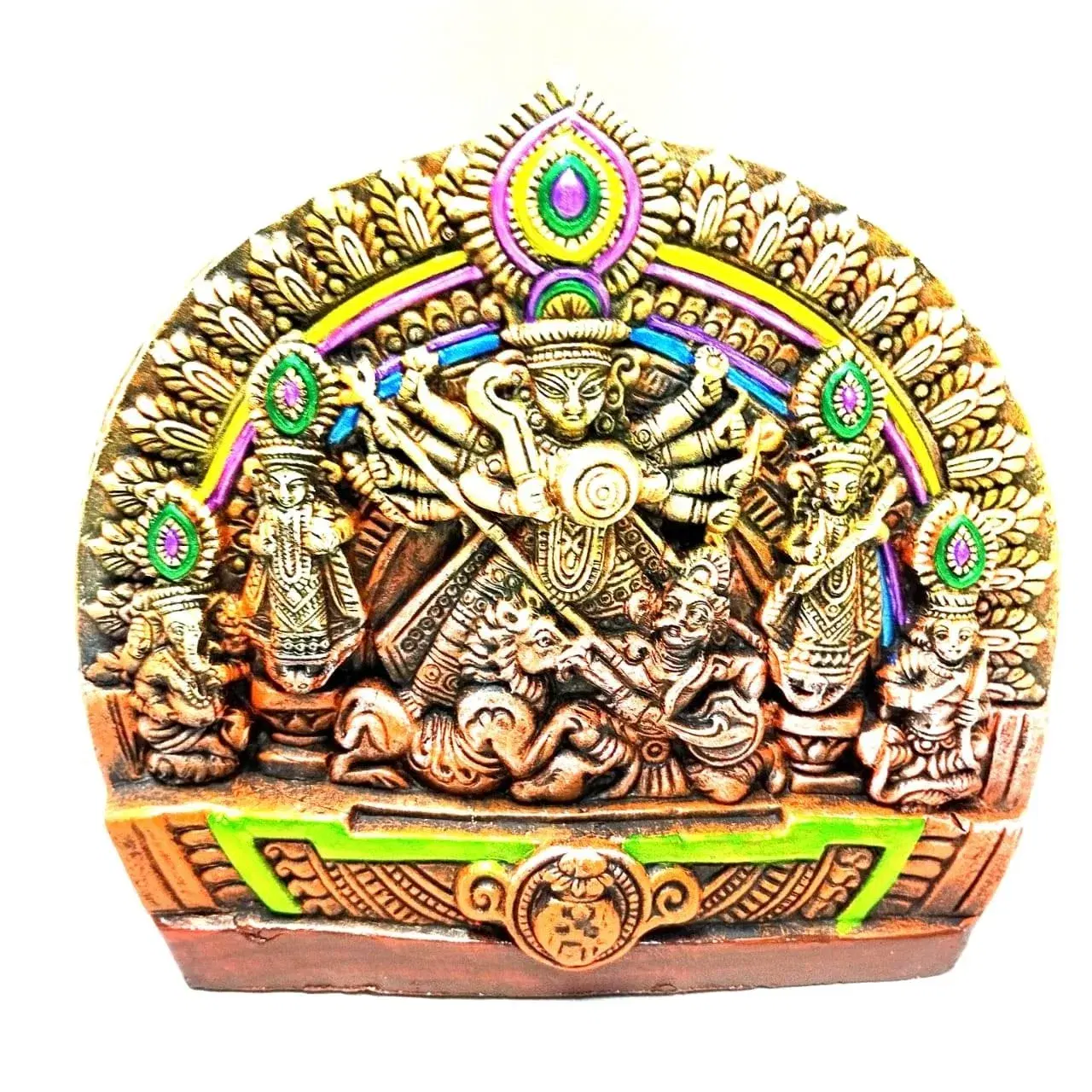 simonart and printing caly god durga maa idol 1ft