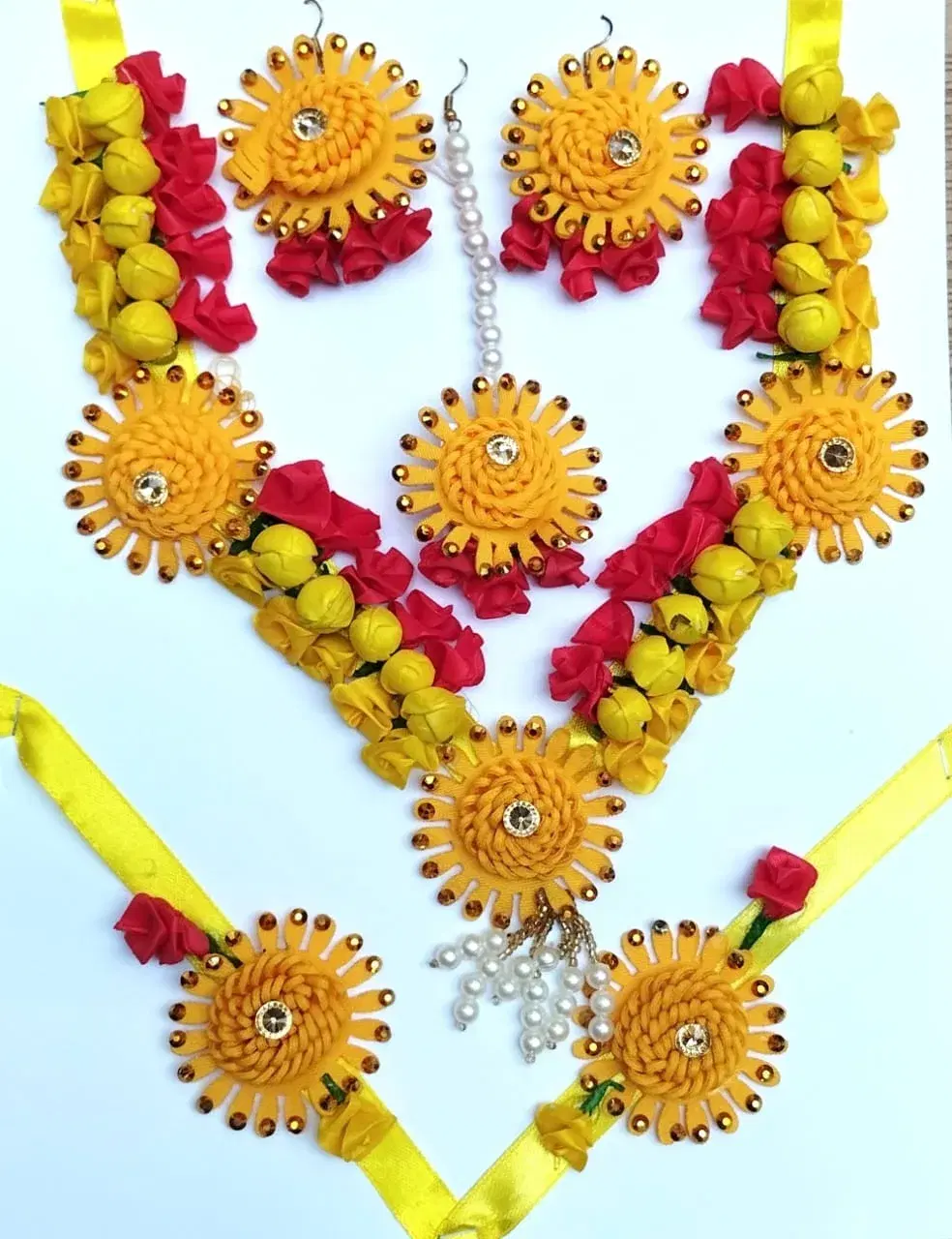 simonart and printing fabric jewellery set