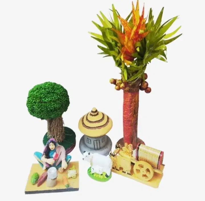 handicrafts golu dolls set and gifts home decor 6 pice