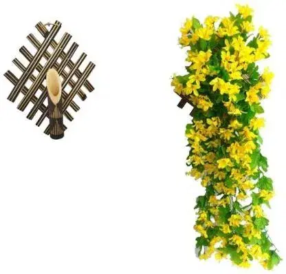 artificial flowervas wall hanging 2 ft
