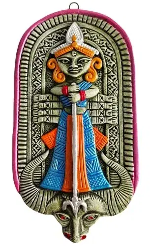 maa durga wall hanging handicrafts idol