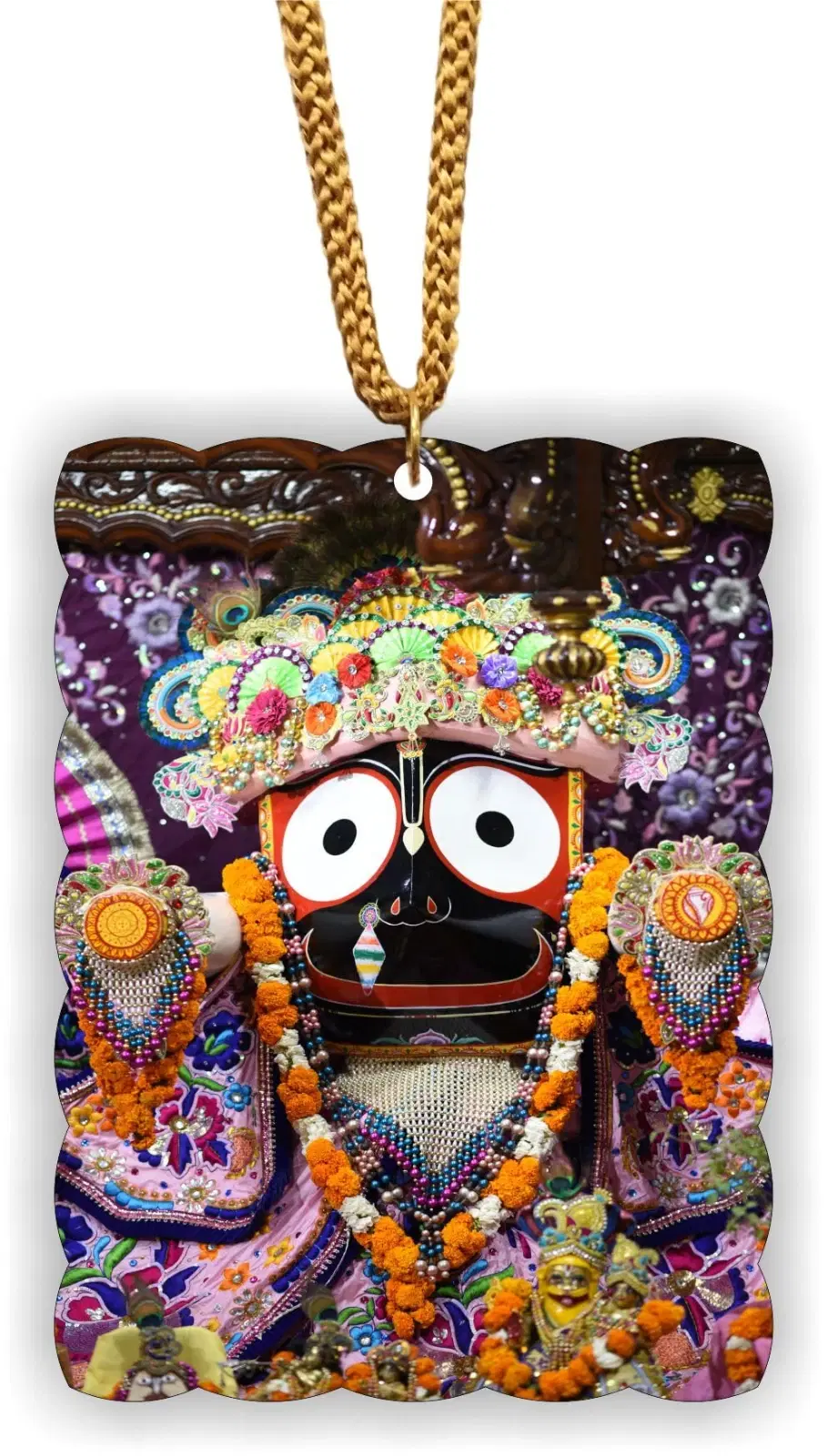 ART END Car Hanging Ornament Photo Jagannath ji