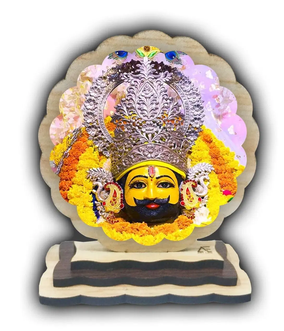 ART END Wooden Car Dashboard Decoration Khatu Shyam Baba