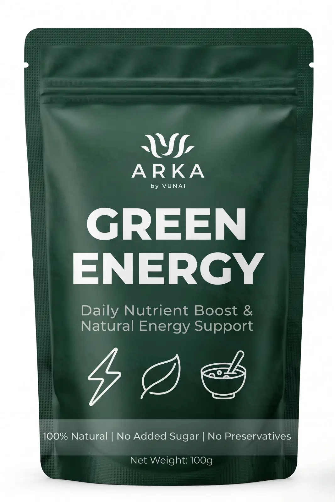 ARKA by VUNAI | Green Energy | Spirulina Powder | 100 g