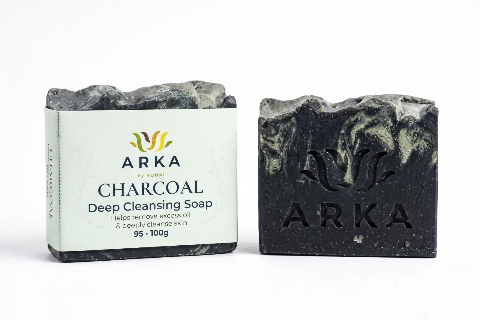 ARKA by VUNAI | Charcoal Handmade Soap | 75 g