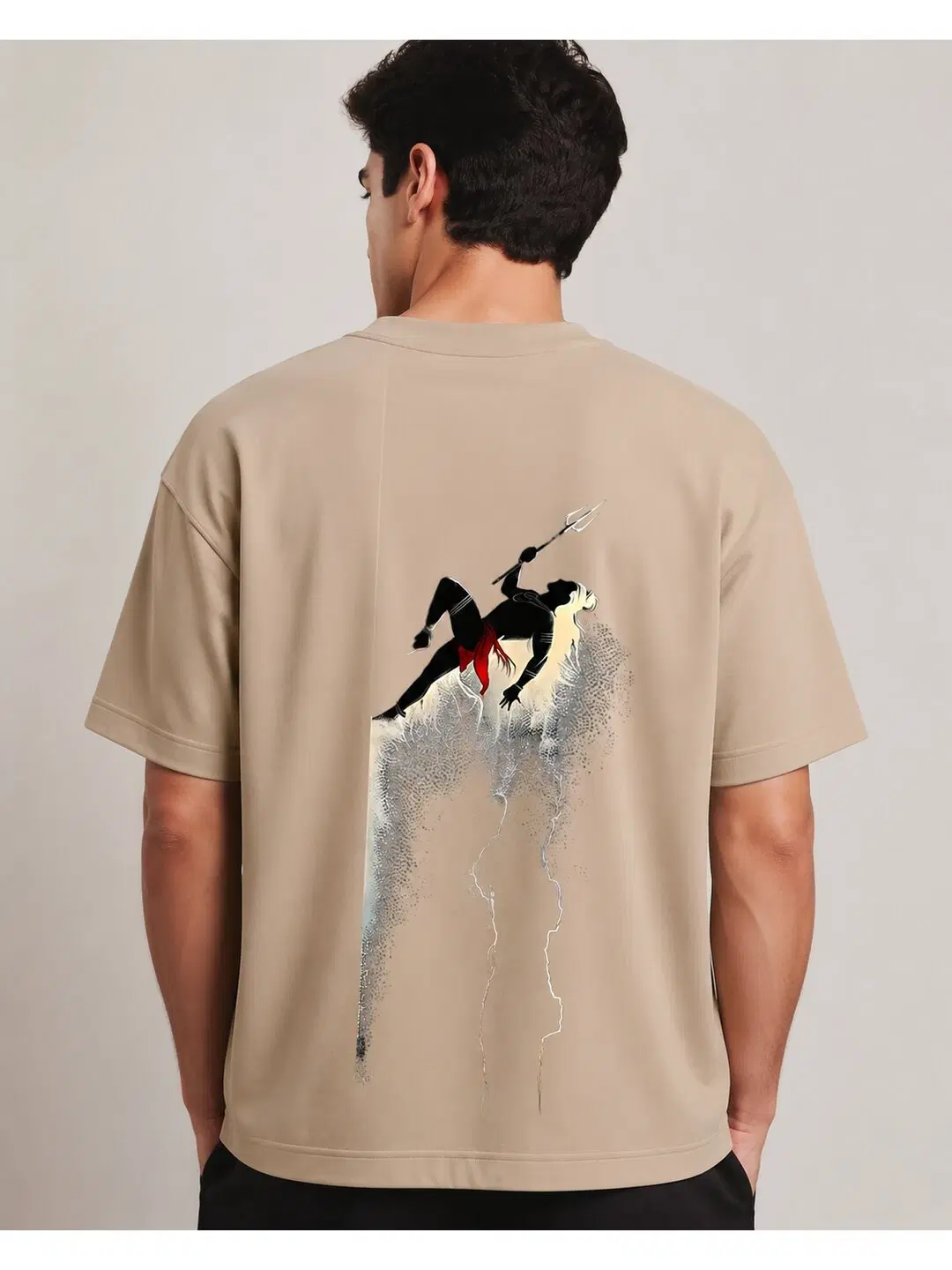 Desi Pride Printed Round Neck Oversize Pre-customized Tshirt for Men