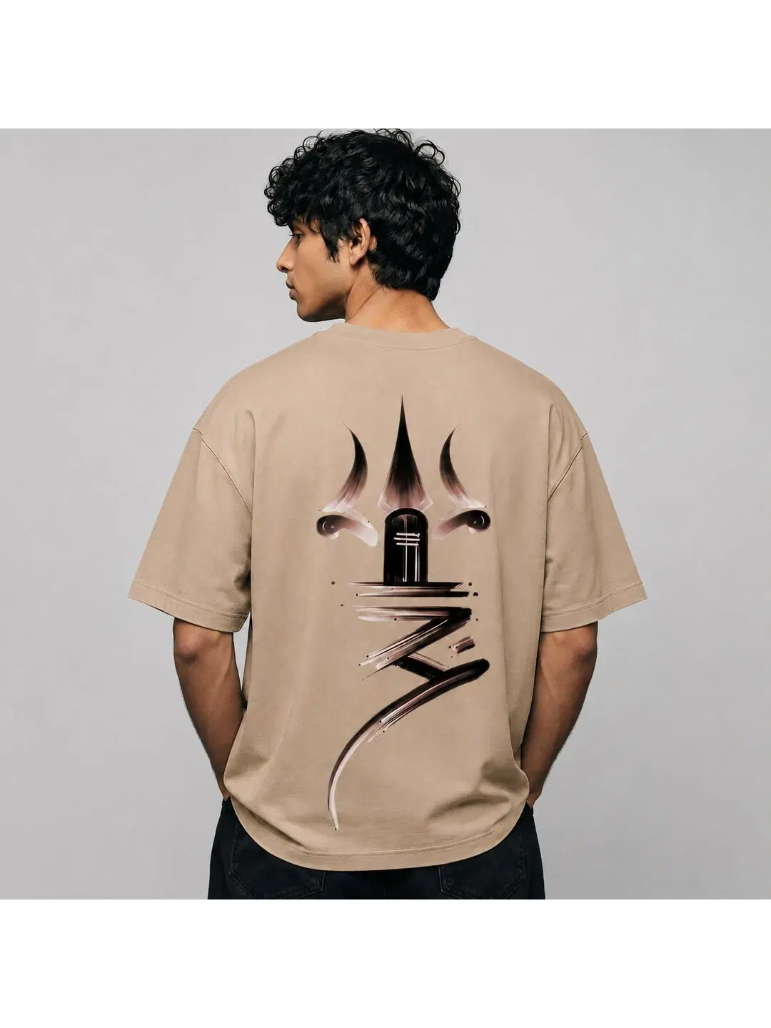 Shiva Printed Round Neck Oversize Pre-customized Tshirt for Men