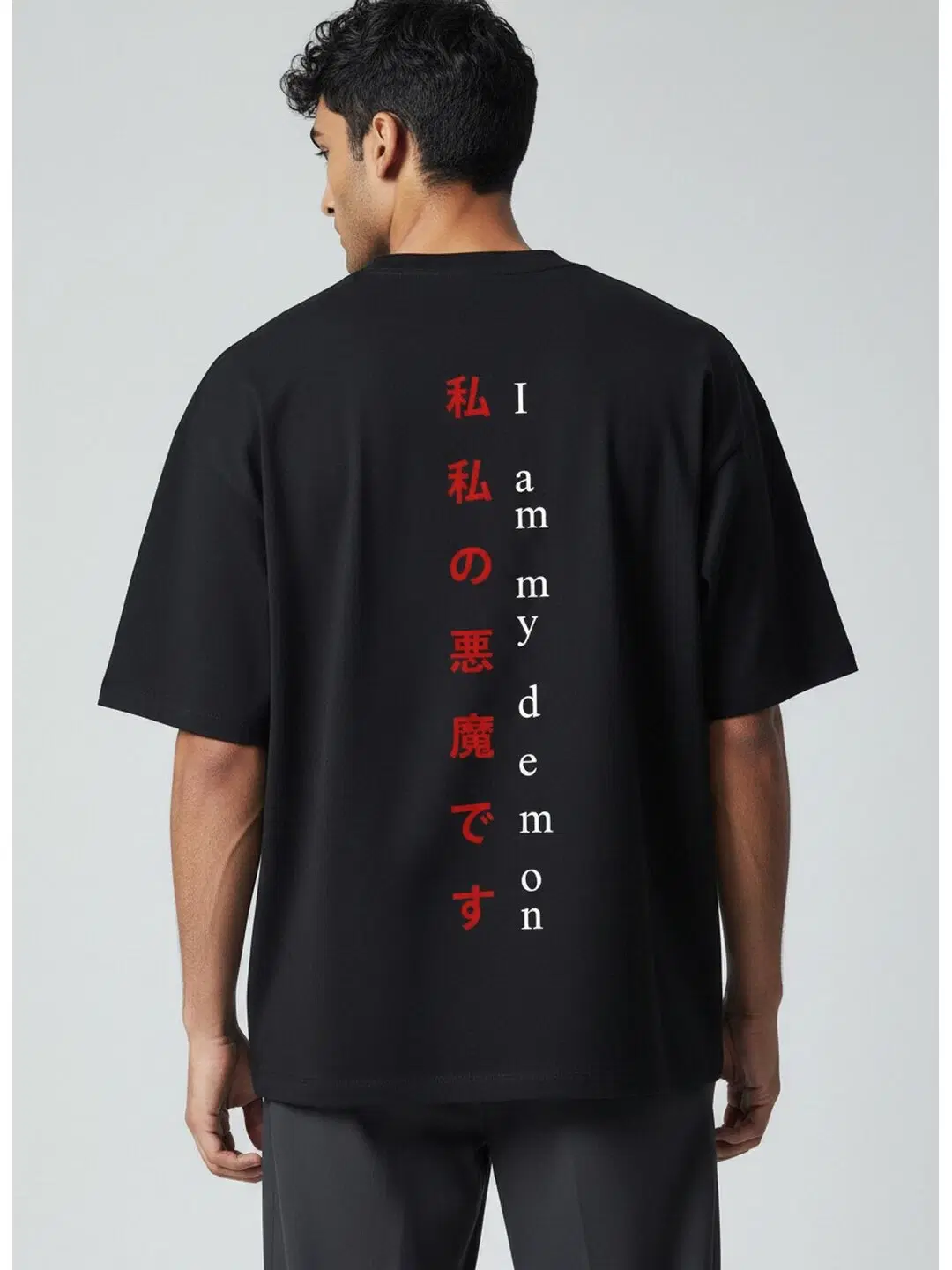 Seoul Vibe Printed Round Neck Oversize Pre-customized Tshirt for Men