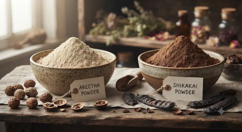 Divine Ethnics Areetha Shikakai Hair Mask Powder