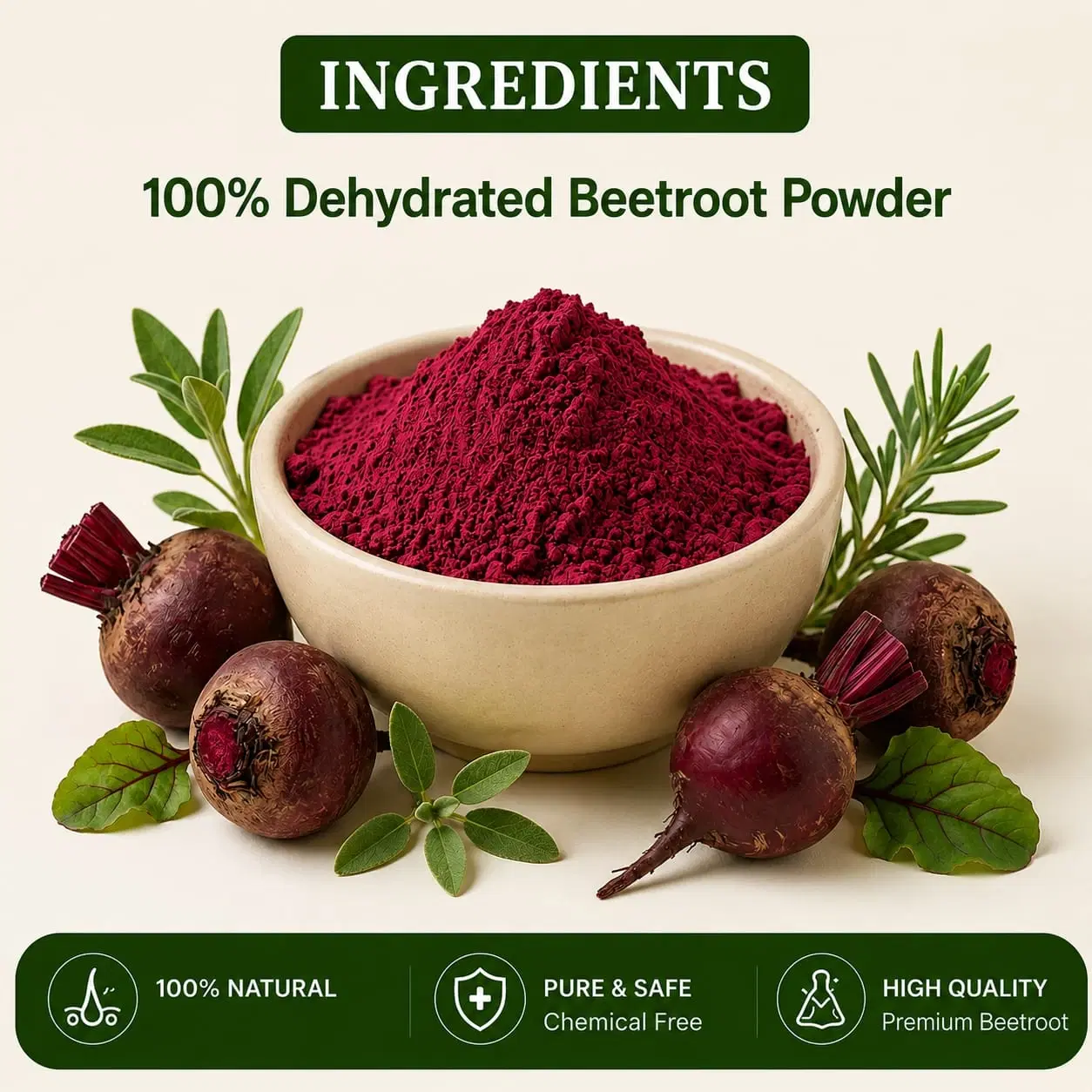 Krishak Organic Dehydrated Betroot Powder