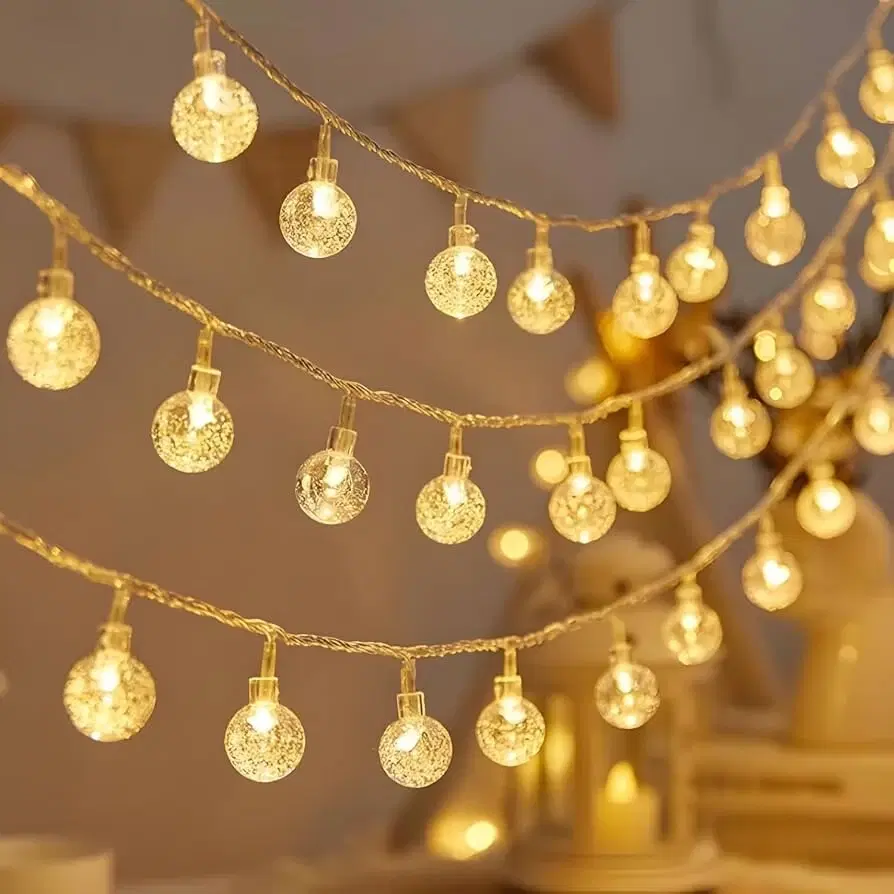 20 LED Transparent Bubble Ball Decorative String Lights