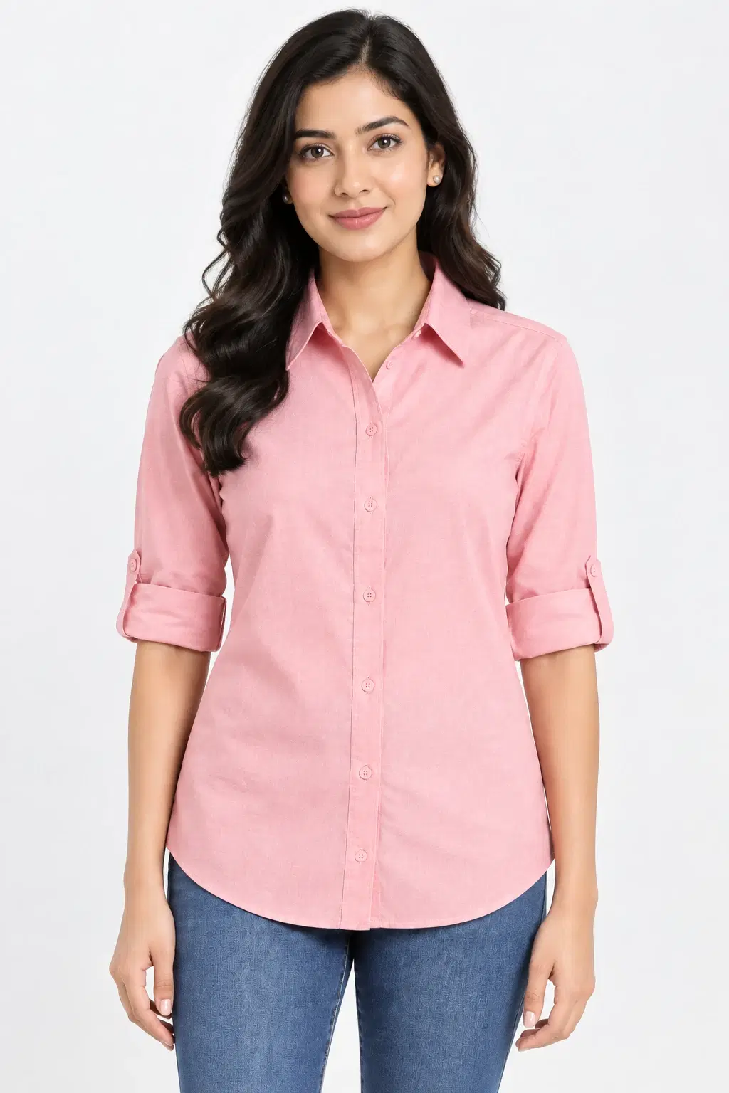 Women Shirts -  Tencel Lycra Fabric - Dusty Rose