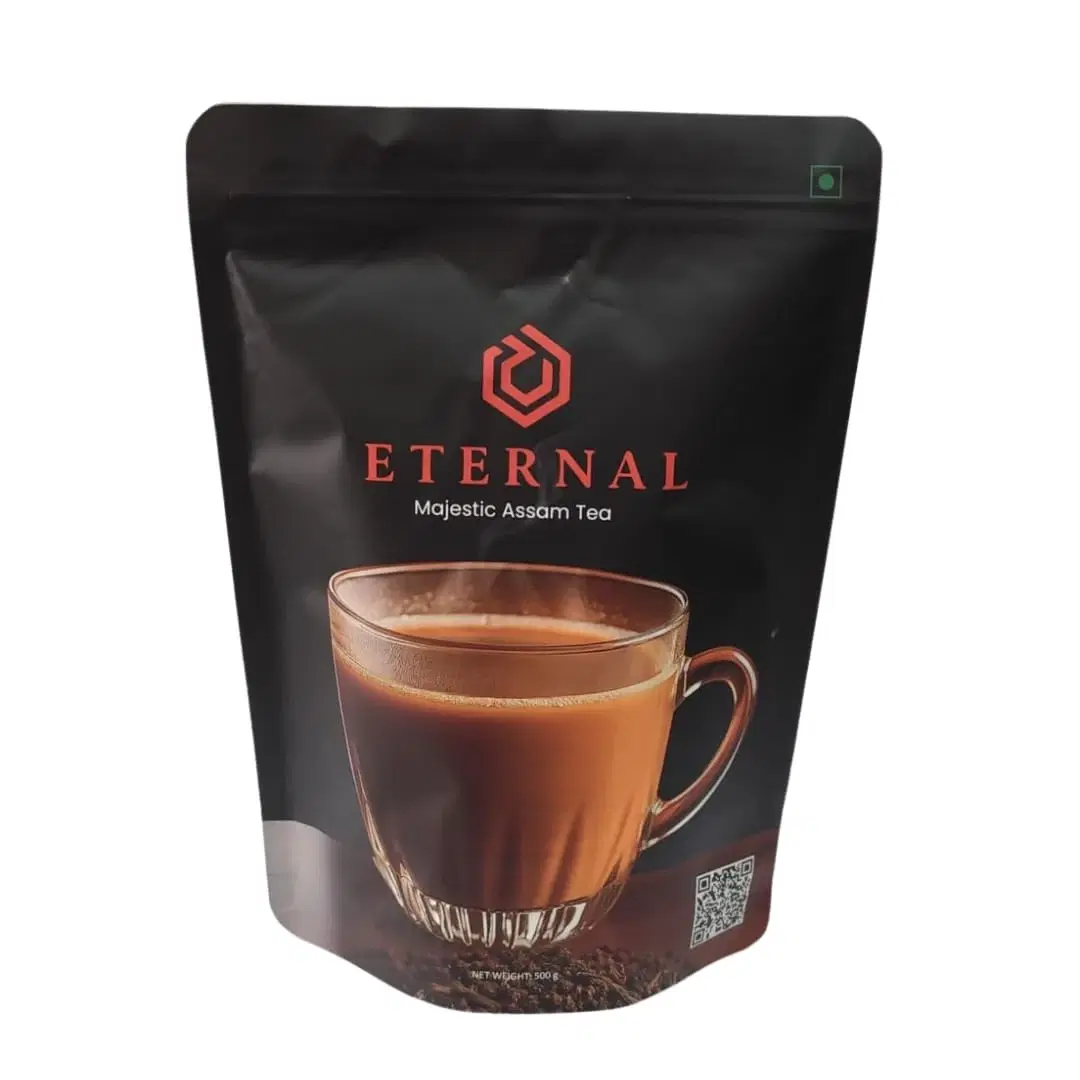 ETERNAL™corp Majestic Assam Tea – Strong & Aromatic CTC Blend | Rich Taste with Fresh Aroma | Perfect for Milk or Black Beverage | Resealable Fresh