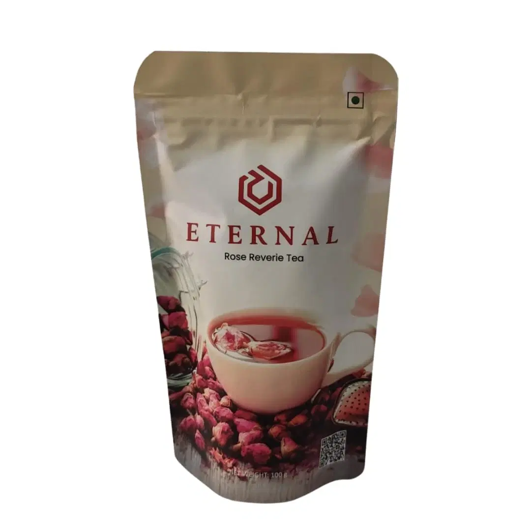 ETERNAL™corp Rose Reverie Tea – Premium Rose CTC Tea with Natural Rose Petals | Refreshing Aromatic Blend for Daily Relaxation & Wellness | Contains Natural Caffeine