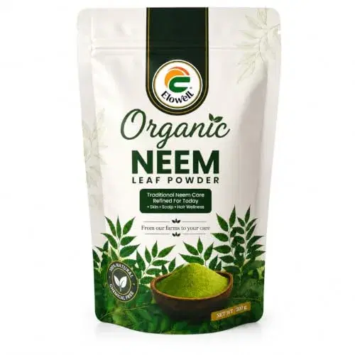 Elowell Neem Powder 200 g | 100% Pure Neem Leaf Powder | For Face Pack, Skin Care, Hair Care and Ayurvedic Use