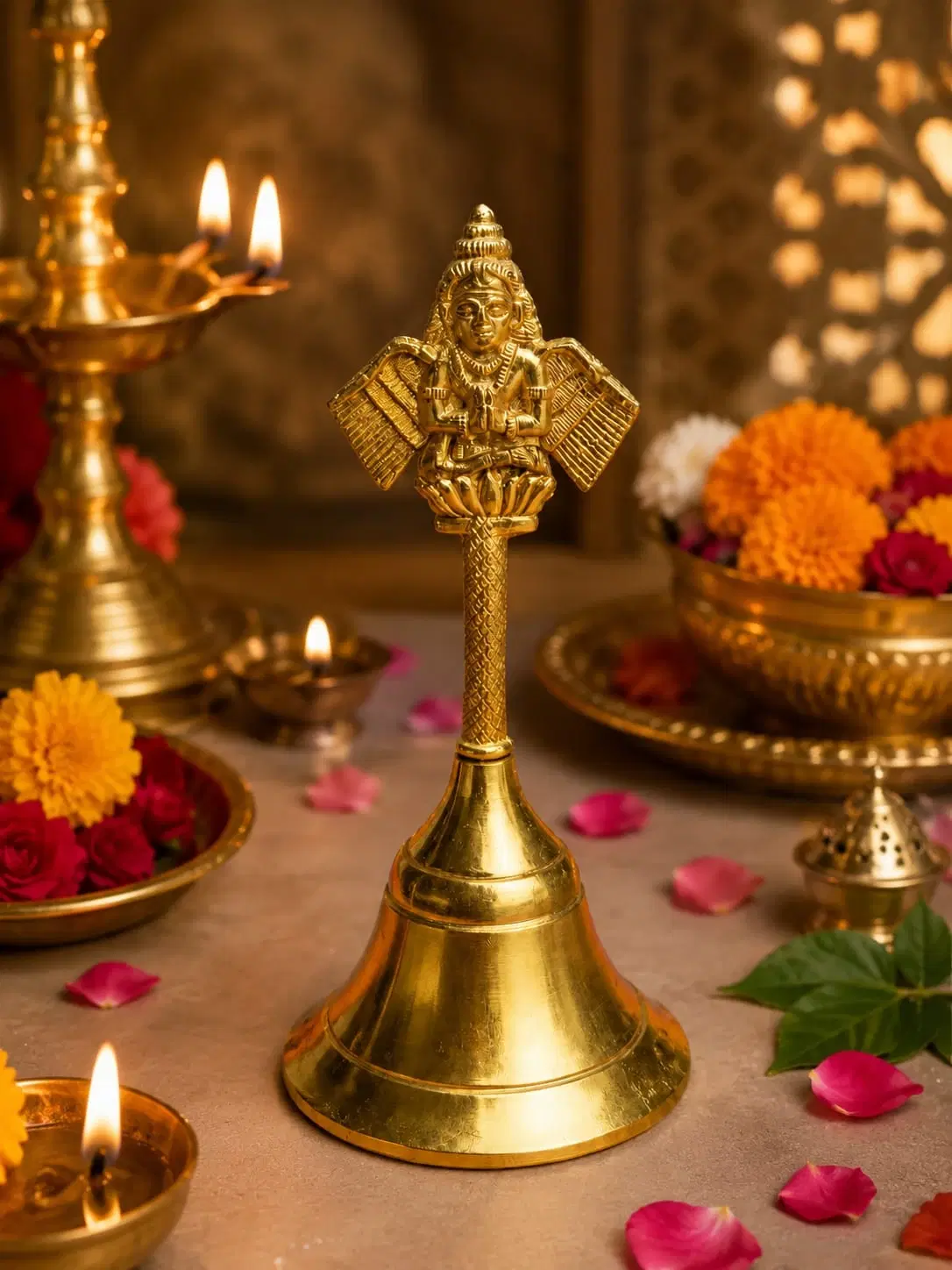 Gold Tone Pooja Decor Idol