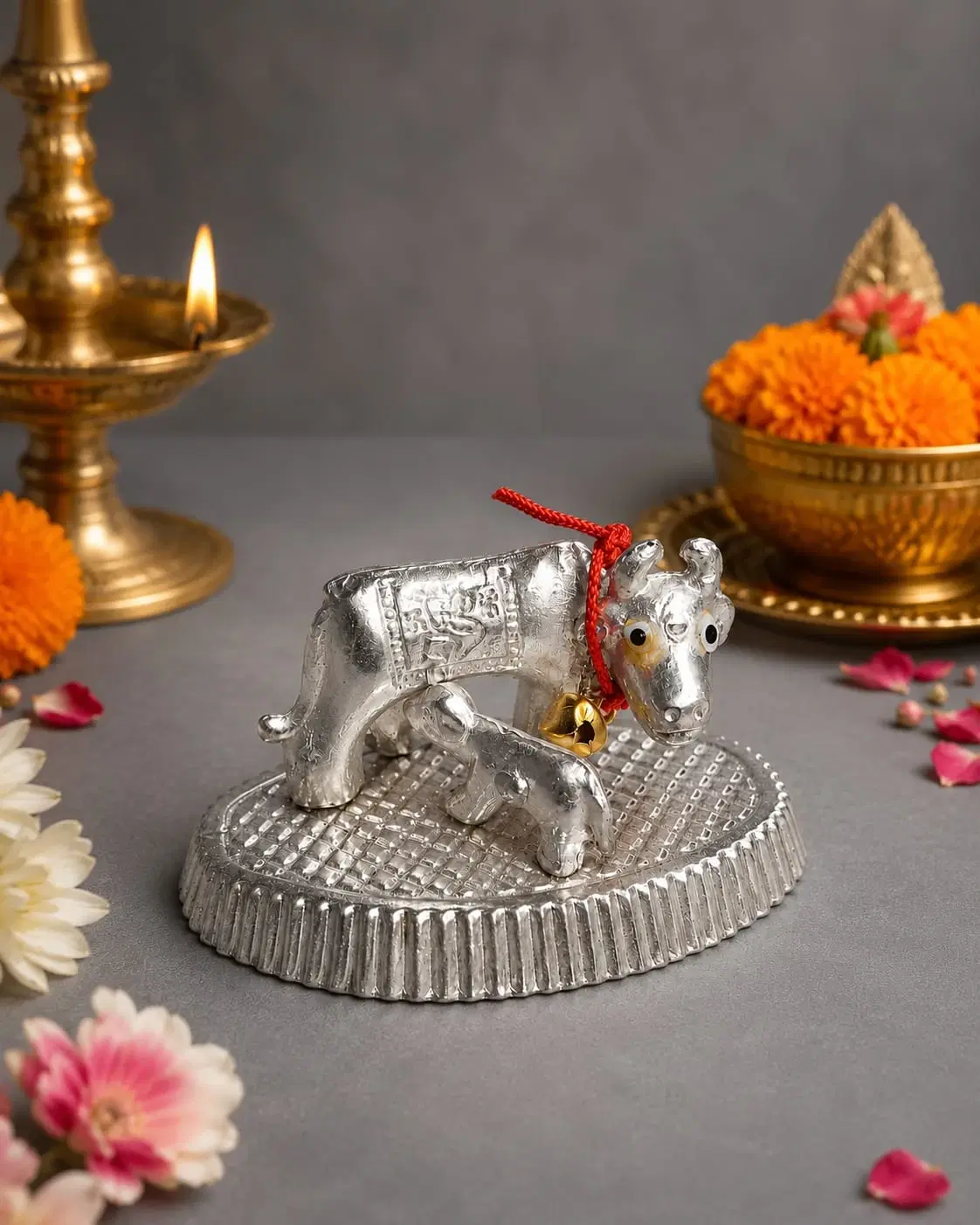 Gold Tone Pooja Decor Idol