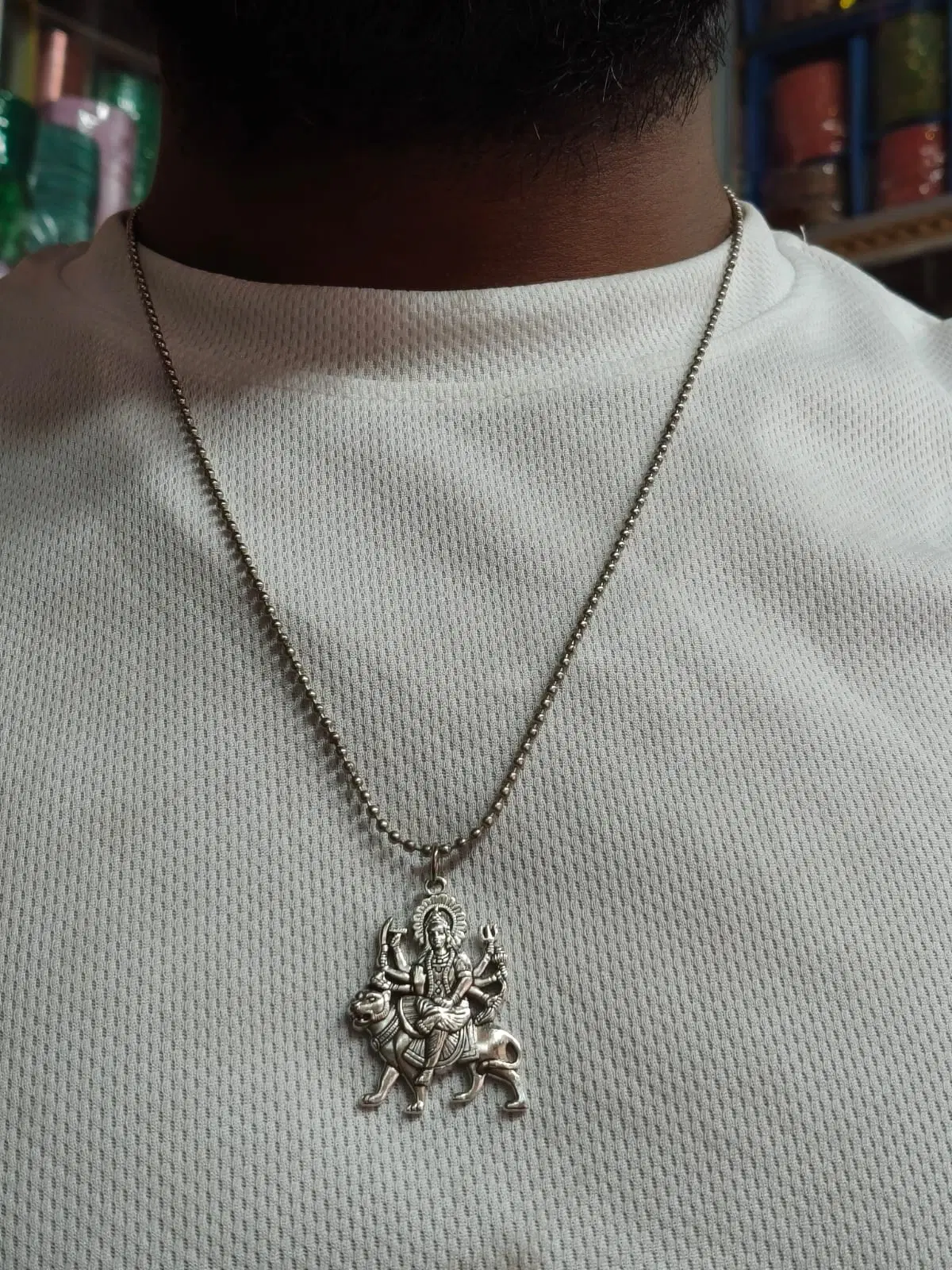 Silver Tone Pendant Necklace for Women