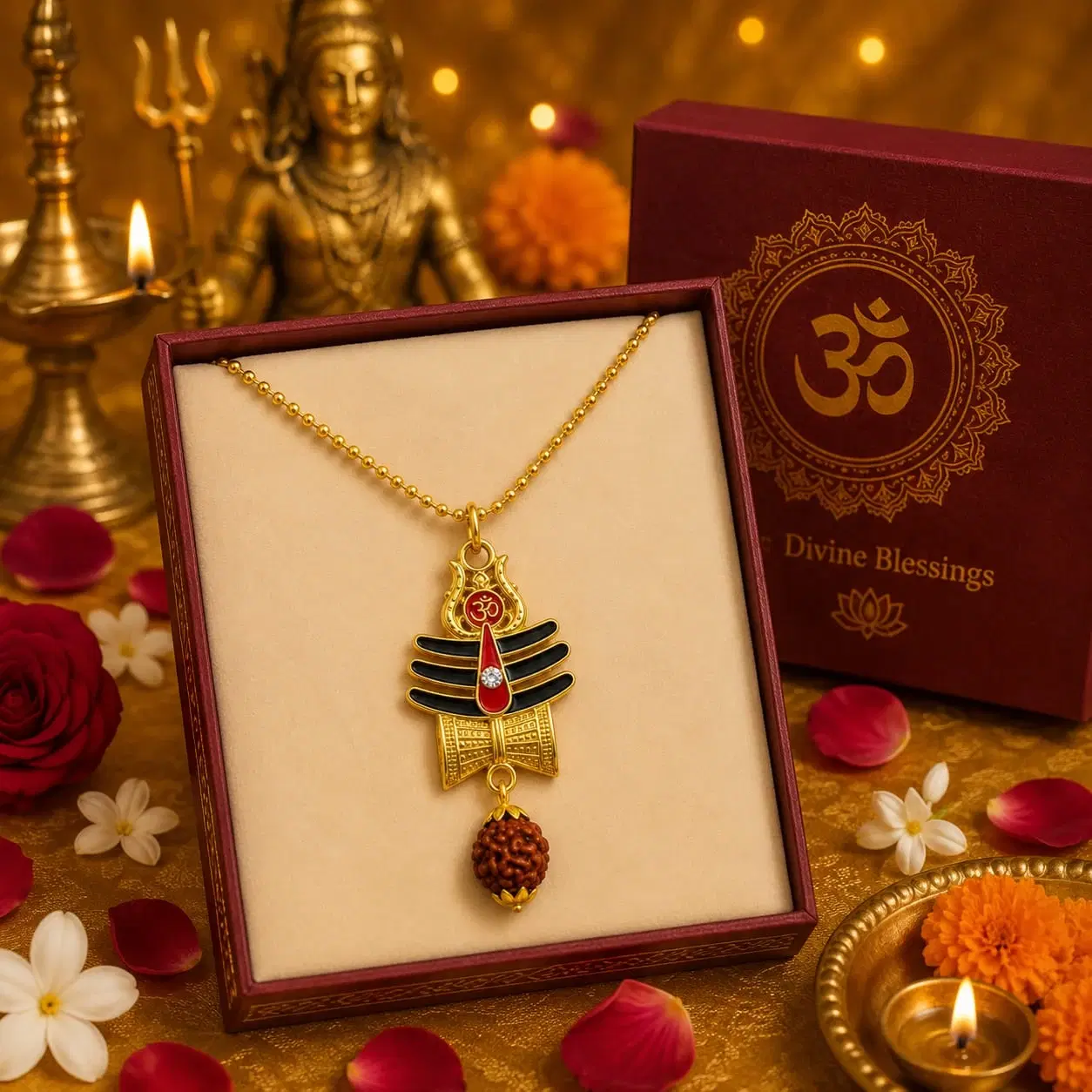 Gold Tone Pendant Necklace for Women
