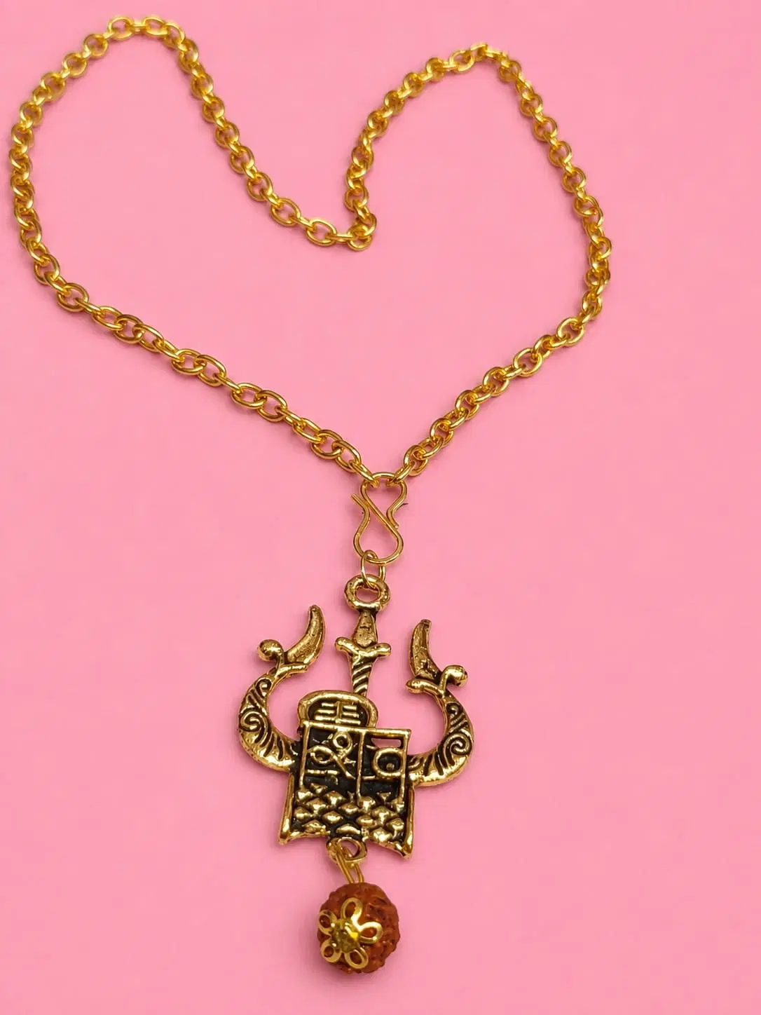 Gold Tone Pendant Necklace for Women