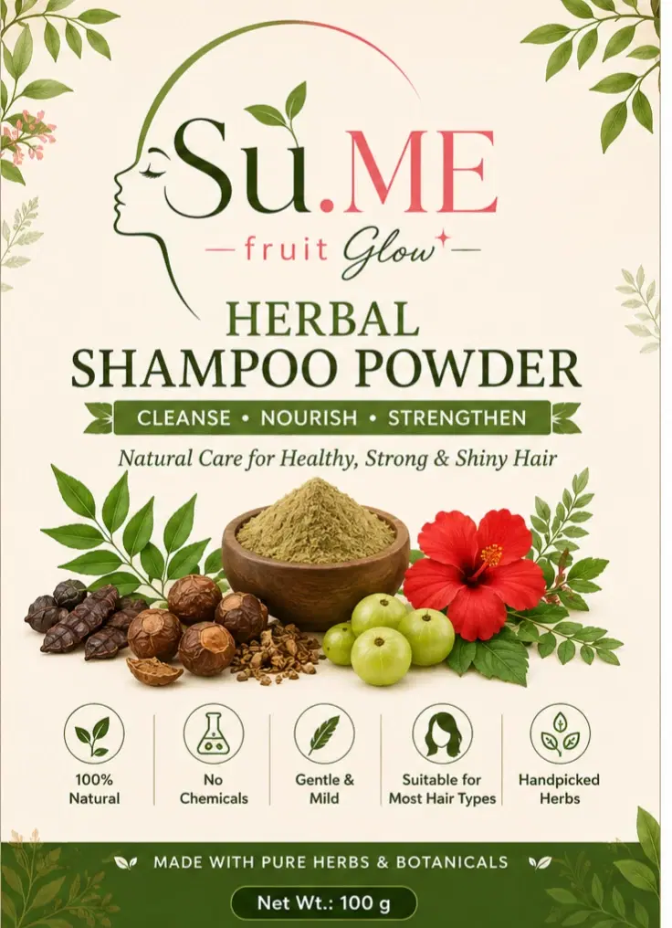 Su.me Fruit Glow Herbal Shampoo Powder
