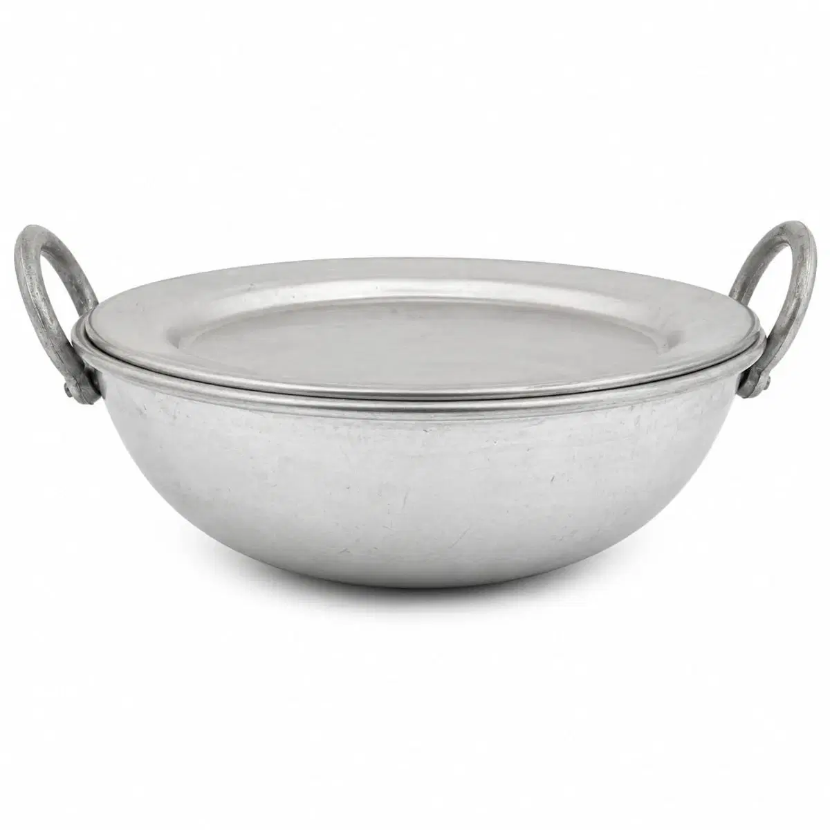 iINTELLIGENCEi Aluminium Kadhai with Lid, BIS, 32.5 x 27.5 x 10 cm, 1 Qty