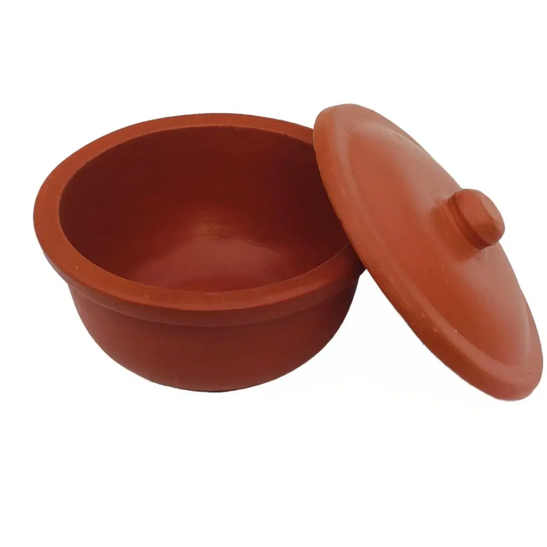 iINTELLIGENCEi Clay Bowl with Lid, Mann Chatti, Terracotta, 14.5 cm, 1 Qty