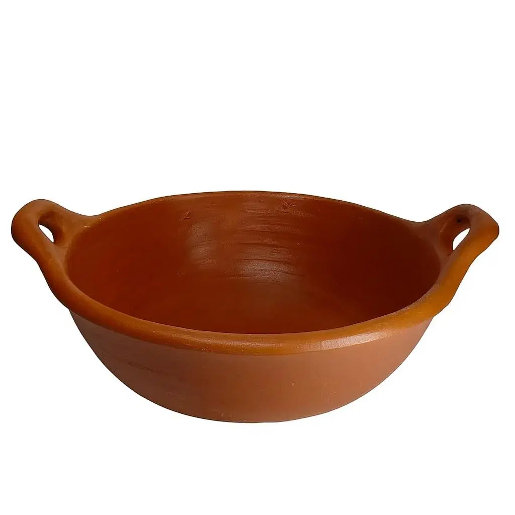 iINTELLIGENCEi Clay Kadhai Handi, 2.5 Liters, Cooking Pot, 1 Qty