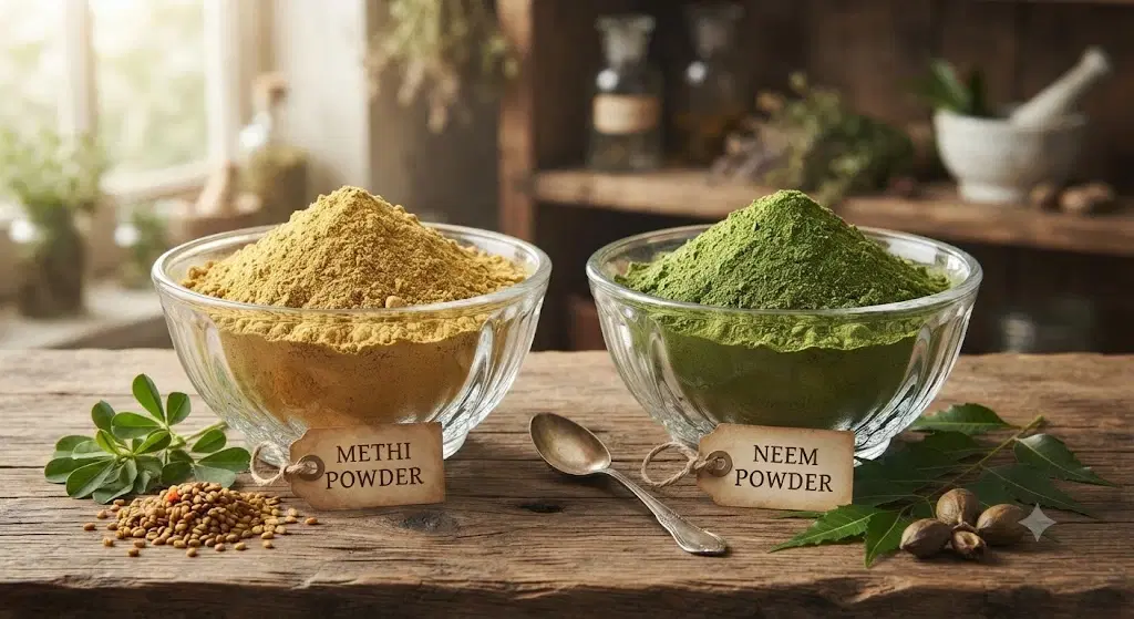 Divine Ethnics Neem Methi Hair Mask Powder