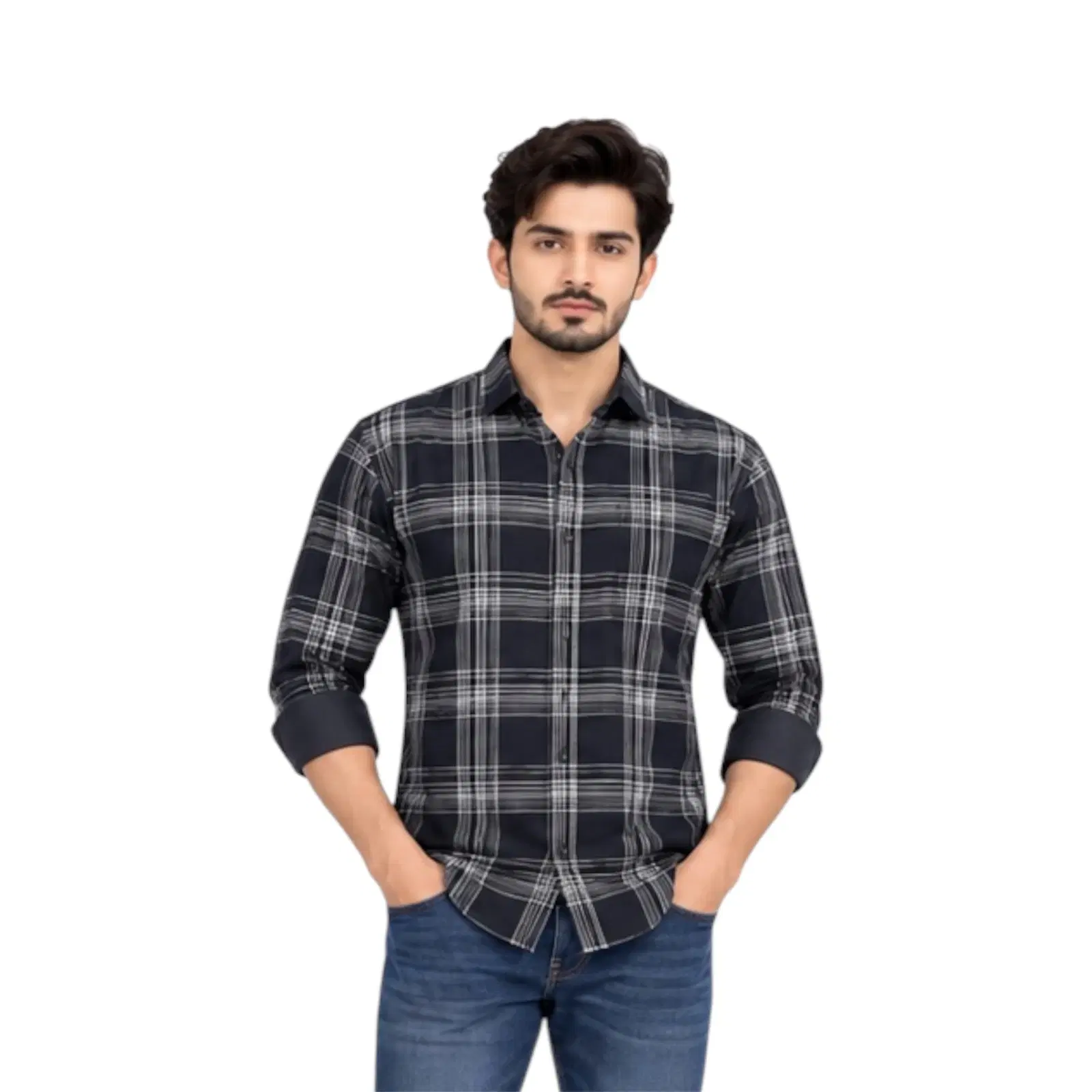 One Drop Men's Checked Casual Shirt
