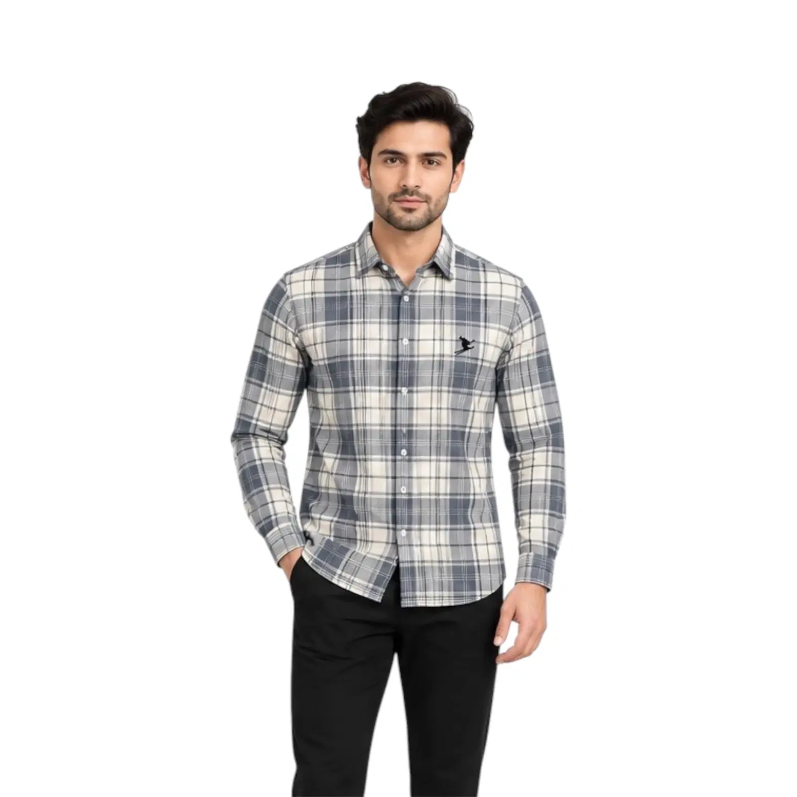 One Drop Men's Checked Casual Shirt